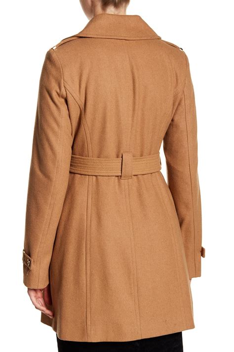 michael kors camel|michael kors belted wool coat.